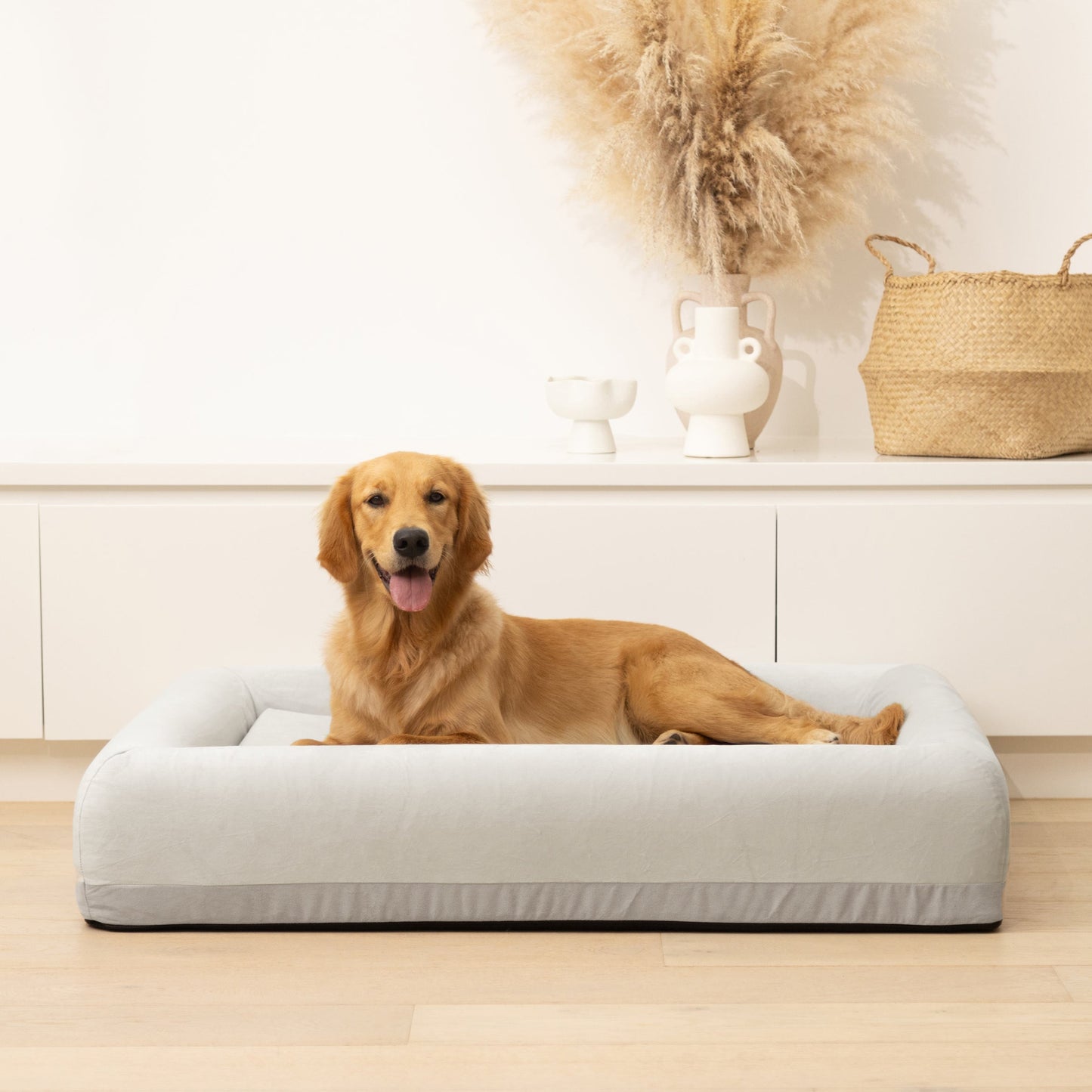 Premium Orthopedic Memory Foam Dog Bed - Grey (Small)