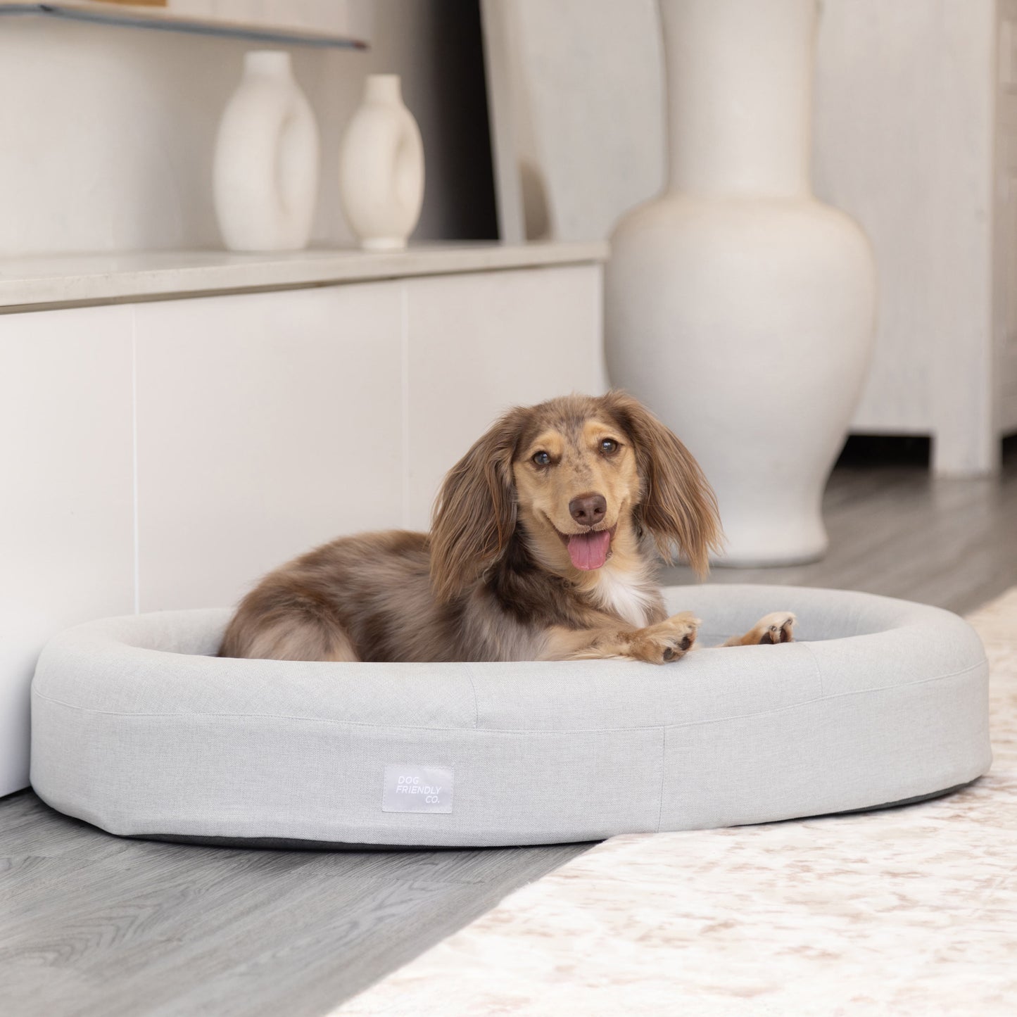 Chill Pill Memory Foam Dog Bed - Grey (Medium)