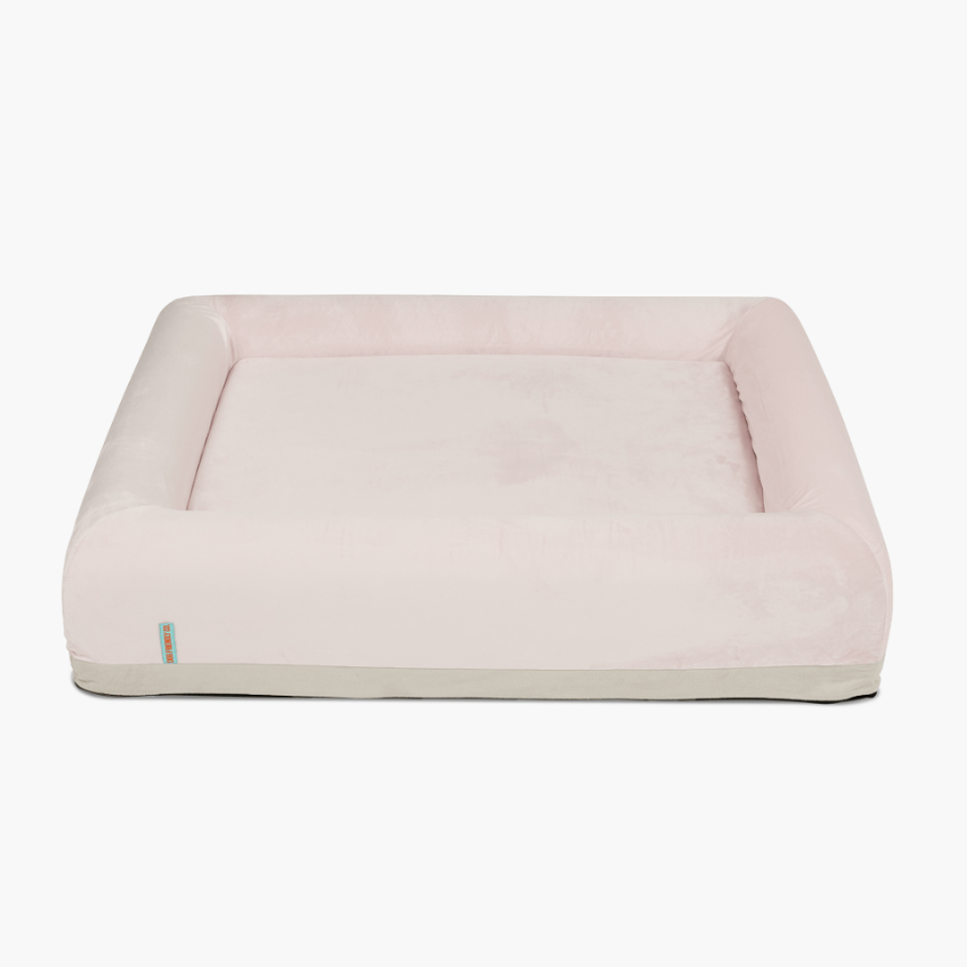 Orthopedic Memory Foam Dog Bed - Pink (Large)