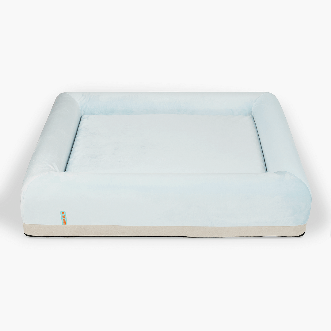 Orthopedic Memory Foam Dog Bed - Sky Blue (Large)